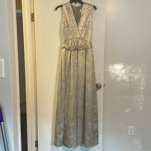 Size 6- Doucette Duvall GOLD/METALLIC Floor Length Gown